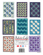 Collection of quilt patterns with 'Fabric Cafe' branding on a white background