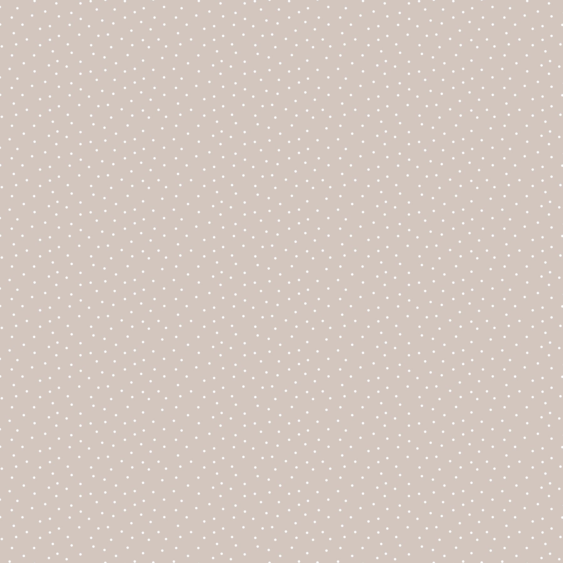 Pattern of small white dots on a beige background Figo Nest Sesame Dots Fabric #92100-14 Carmon's Quilt Shop 