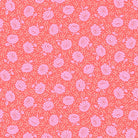Pink floral pattern on a coral background Floral Flirtation Floral Dot Bubblegum  - 31053-P  - QT Fabrics - Carmon's Quilt Shop 