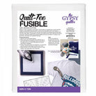 Quilt-Tee Fusible packaging with iron, fabric, and ruler on a white background Gypsy Quilter T-Shirt Fusible Interfacing - 60in x 72in - Carmon's Quilt Shop