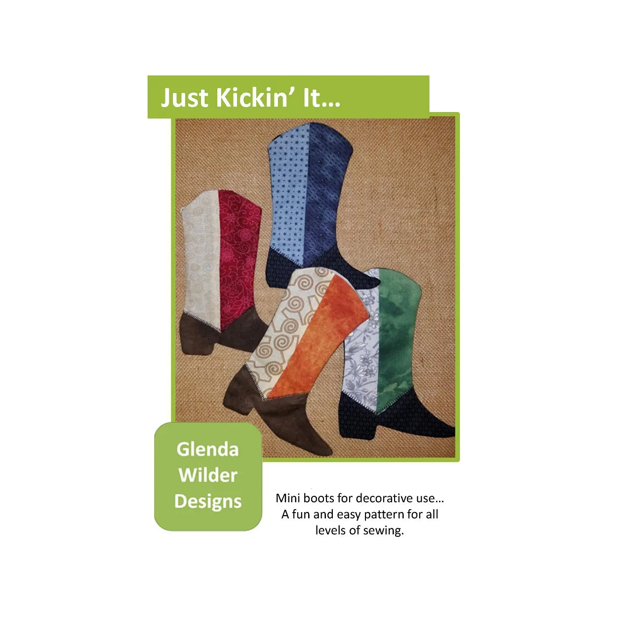 Just Kickin' It Quilt Pattern - Moderns Quilt Pattern by Glenda Wilder - Carmon's Quilt Shop