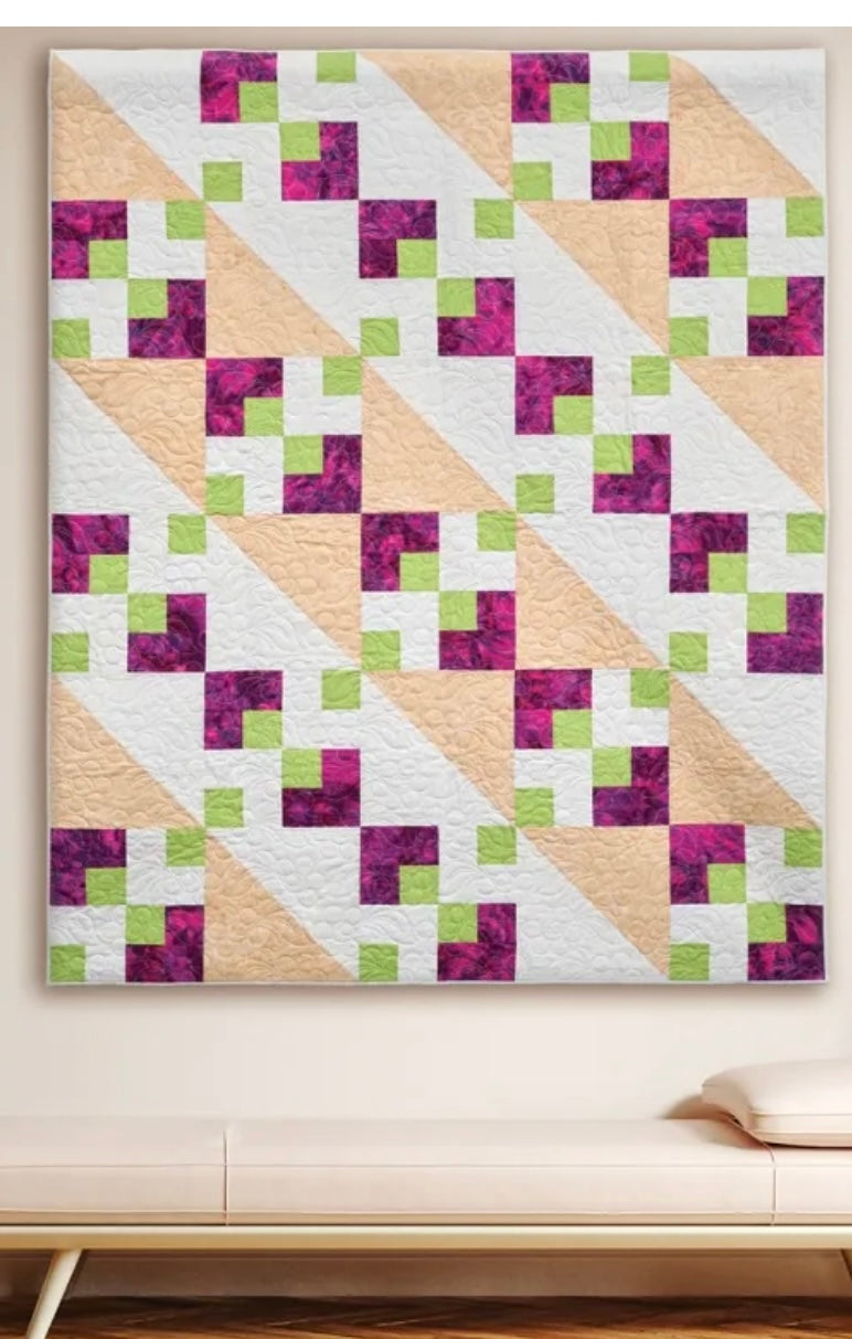 Jamberry Pie Modern Quilt Pattern - 60" X 72" - Designed By Glenda Wilder - Carmon's Quilt Shop