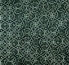 Geometric patterned fabric with a black and white design on a dark green background Modern Green/Blue  Wide Backing 3 Yards 108" x 108" - Carmon's Quilt Shop