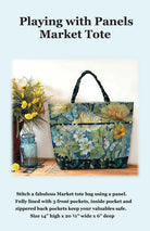 Playing with Panels Market Tote # JMD-233 -Quilt Woman- Carmon's Quilt Shop 