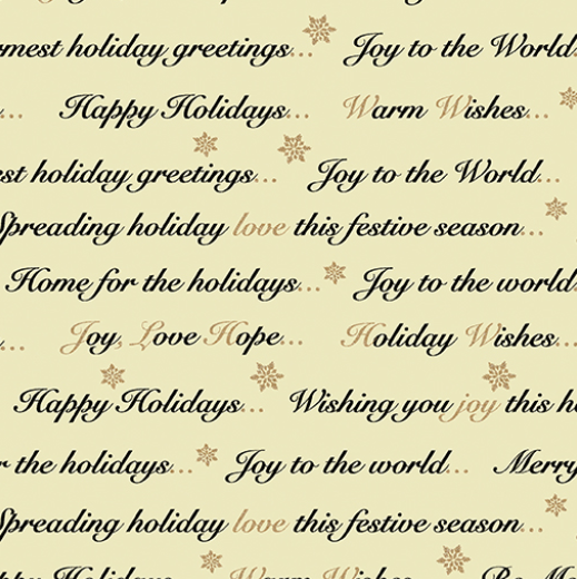 Holiday Greetings Cream #14912M-07 Holiday Tidings Benartex