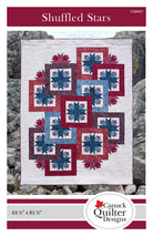 Shuffled Stars # CQ8667 - Finished Size 63-1/2in x 81-1/2in Carmon's Quilt Shop 