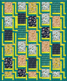 Spellbound Confetti-Lime Spellbound Quilt Kit Finished Size 45" x 69"  Benartex - Carmon's Quilt Shop
