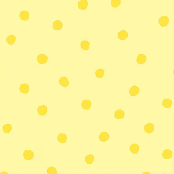 -yard fabric with a pattern of yellow dots on a yellow background
