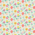 Fabric pattern of small flowers on a white background Sweet Summer Ditzy Floral White - 31369-Z - QT Fabrics - Carmon's Quilt Shop 