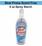 Carmon's Quilt Shop 6 oz bottle of Mary Ellen Products Best Press scent-free spray starch for quilting and sewing