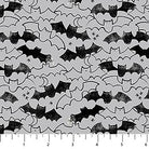 Carmon's Quilt Shop FIGO Fabrics Sweet Treat black and grey bat print 100% cotton quilting fabric