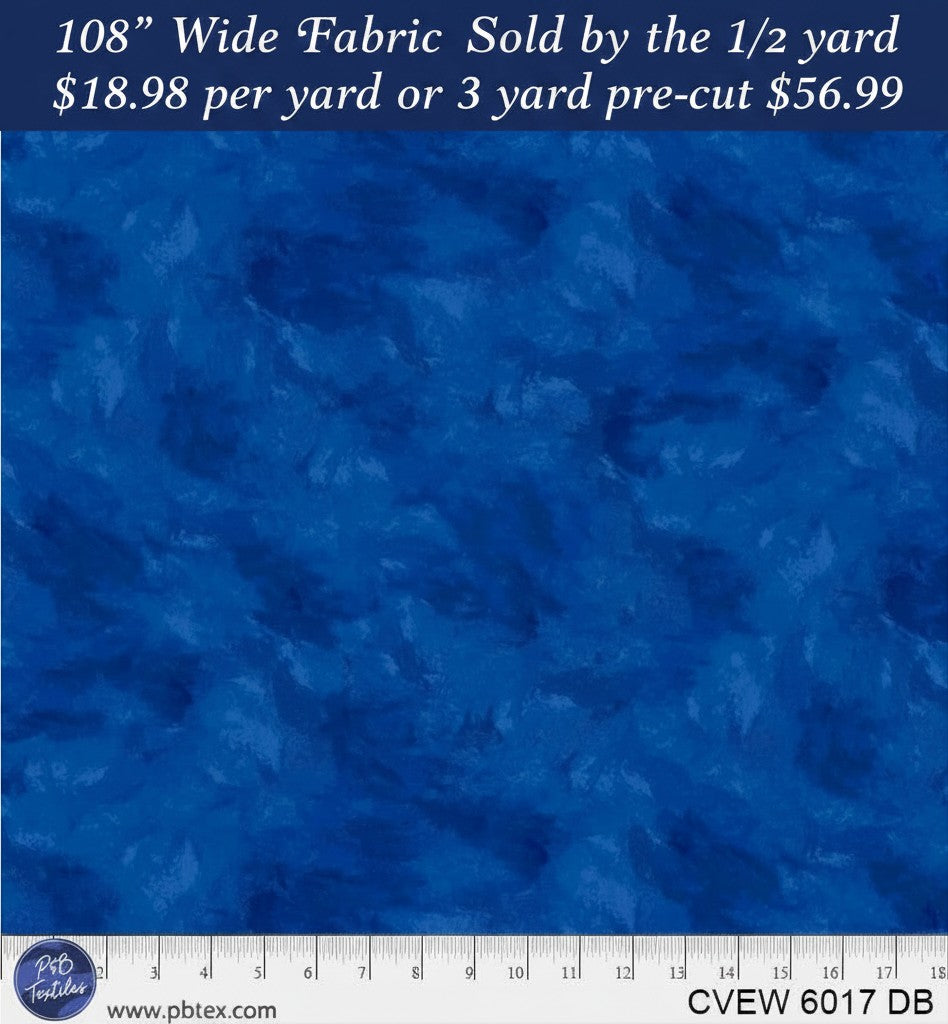 Carmon's Quilt Shop blue crushed velvet texture 108 inch wide cotton backing fabric for quilting