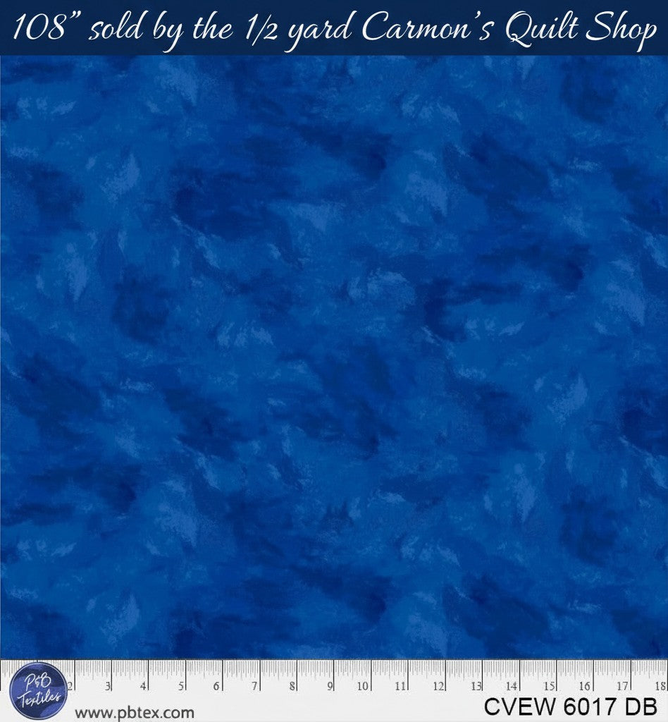 Carmon's Quilt Shop blue crushed velvet texture 108 inch wide cotton quilting fabric for quilt backing