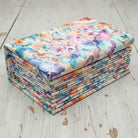 Carmon's Quilt Shop Butterfly Wishes cream 108-inch wide cotton quilt backing fabric with colorful butterfly print