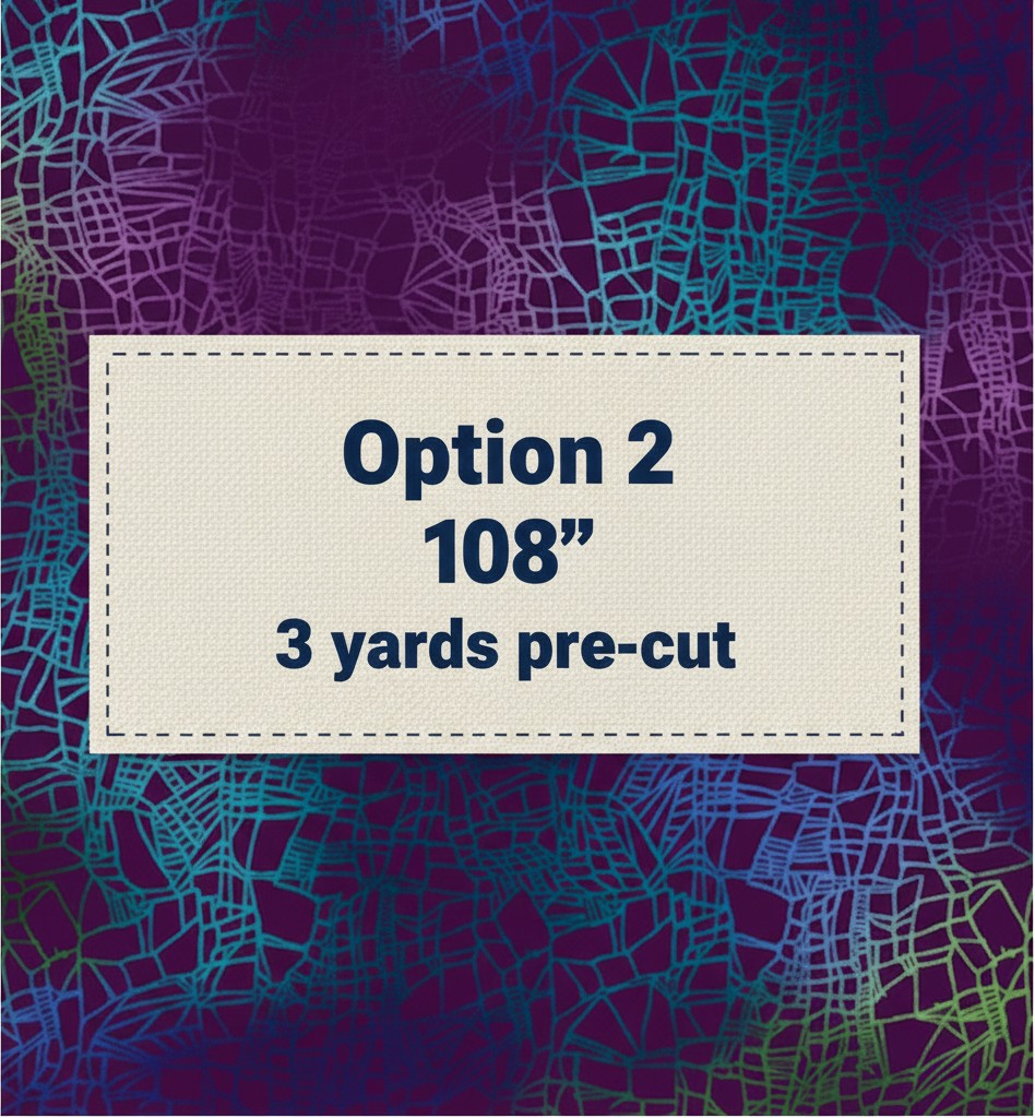 Carmon's Quilt Shop Cirrus Texture Multi 108 inch wide backing fabric with an atmospheric dragonfly wing pattern.