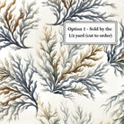 Carmon's Quilt Shop neutral coral print 108-inch wide backing fabric for coastal and nautical quilt projects