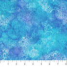 Carmon's Quilt Shop Coral Reef blue bubble patterned cotton fabric for quilting and sewing projects