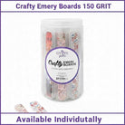 Carmon's Quilt Shop The Gypsy Quilter Crafty Emery Boards in a clear storage jar with assorted floral patterns