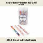 Carmon's Quilt Shop The Gypsy Quilter Crafty Emery Boards with assorted colorful sewing-themed patterns and 150 grit.