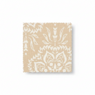 Carmon's Quilt Shop Light As Air cream cotton fabric swatch with white botanical print by Robert Kaufman