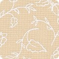 Carmon's Quilt Shop Robert Kaufman Light As Air cream cotton fabric with delicate white floral vine pattern