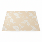 Carmon's Quilt Shop Light As Air cream cotton fabric with a delicate white leaf pattern for quilting projects.