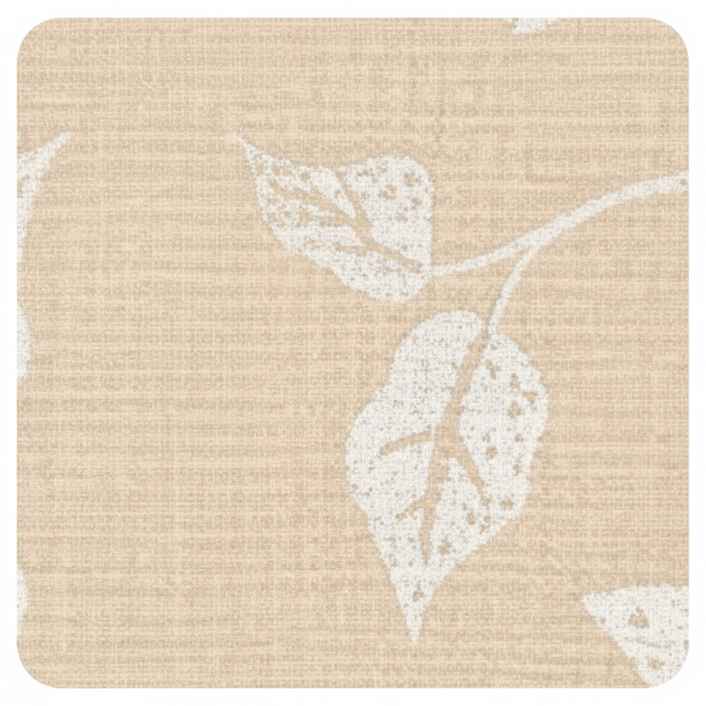 Carmon's Quilt Shop Robert Kaufman Light As Air cream cotton fabric with a subtle white leaf pattern