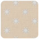 Carmon's Quilt Shop Robert Kaufman Light As Air cream cotton fabric with white starburst floral pattern
