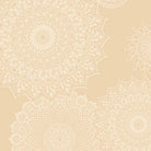 Carmon's Quilt Shop Dancing Doilies natural 108-inch wide backing fabric with elegant lace-inspired circular patterns