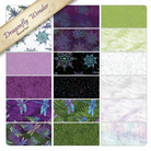Carmon's Quilt Shop Dragonfly Wonder quilting fabric collection featuring dragonfly and floral patterns in plum and green