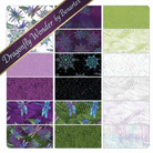 Carmon's Quilt Shop Dragonfly Wonder fabric collection by Benartex featuring dragonfly, floral, and rippling wave prints