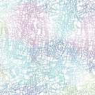 Carmon's Quilt Shop Dragonfly Wonder cotton fabric with a blue and purple abstract geometric dragonfly wing pattern