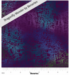 Carmon's Quilt Shop Dragonfly Wonder Cirrus Texture fabric in plum multi 100% cotton with rippling wave pattern