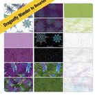 Carmon's Quilt Shop Dragonfly Wonder quilting fabric collection by Benartex featuring plum and multi-colored patterns.