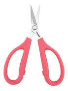 Carmon's Quilt Shop FAMORÉ 6.25-inch precision crafting scissors with stainless steel blades and pink ergonomic handles