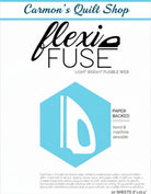 Carmon's Quilt Shop Flexi Fuse lightweight paper-backed fusible web sheets for quilting and appliqué projects