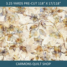 Carmon's Quilt Shop QT Fabrics Panorama tonal floral 100% cotton wide backing fabric for quilting projects