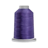 Carmon's Quilt Shop Glide 40wt purple trilobal polyester thread on a 5,500-yard king spool for quilting and embroidery.