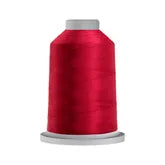 Carmon's Quilt Shop Glide 40wt trilobal polyester thread on a red king spool for quilting and embroidery