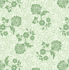 Carmon's Quilt Shop Sisterhood floral fabric in light green with dark green botanical print for quilting projects