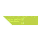 Carmon's Quilt Shop Quilter's Paradise green plastic sewing machine seam guide ruler with mitered edge