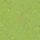 Carmon's Quilt Shop Dragonfly Wonder green cotton fabric with multi-colored paint splatter print
