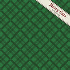 Carmon's Quilt Shop Tartan Season Green quilting cotton fabric with a traditional Christmas plaid pattern