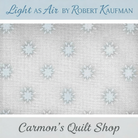 Carmon's Quilt Shop Robert Kaufman Light As Air grey 100% cotton quilting fabric with delicate floral pattern
