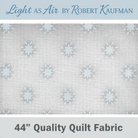 Carmon's Quilt Shop Light As Air grey 100% cotton quilting fabric with a delicate floral pattern