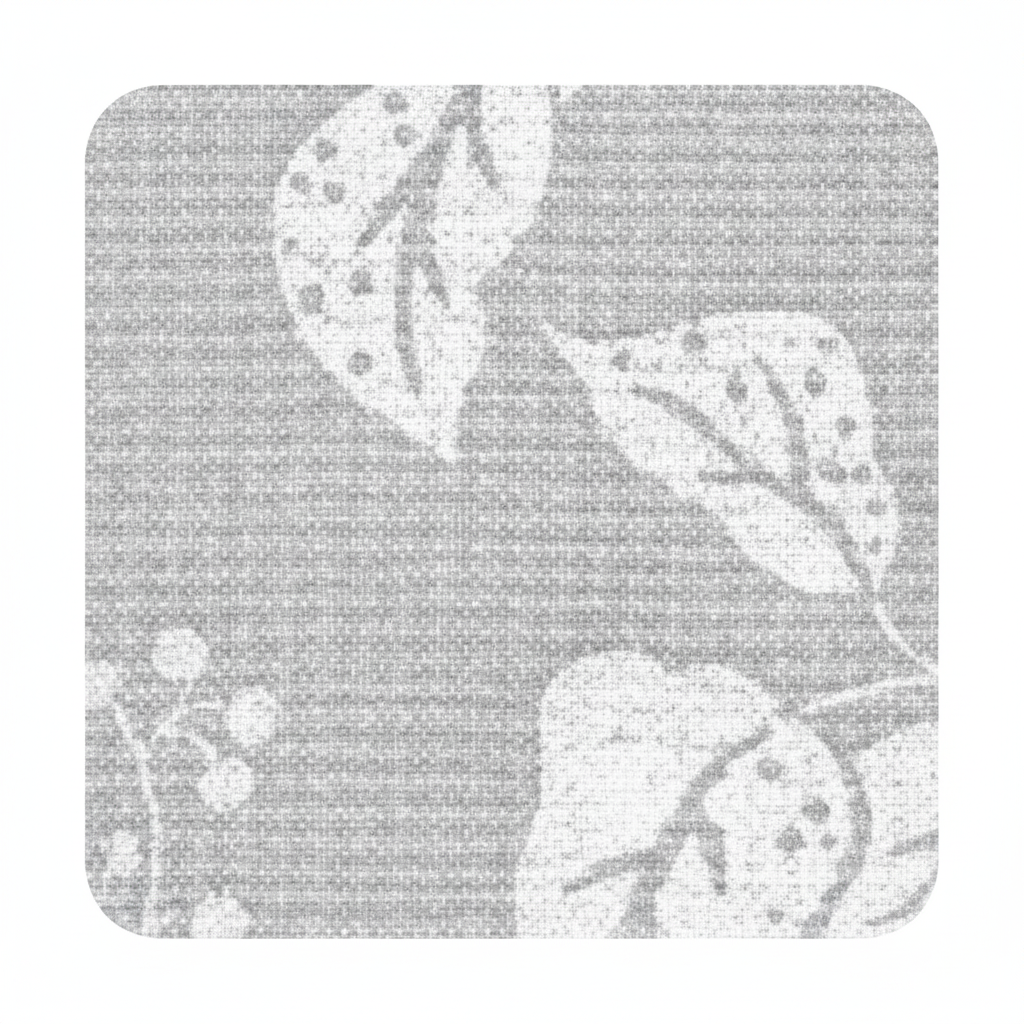 Carmon's Quilt Shop Robert Kaufman Light As Air grey and white 100% cotton quilting fabric with leaf pattern