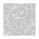 Carmon's Quilt Shop Robert Kaufman Light As Air grey cotton quilting fabric with elegant white swirling scroll pattern