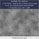 Carmon's Quilt Shop QT Fabrics Panorama Rapture Blender grey mottled 118-inch wide cotton quilt backing fabric