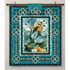Carmon's Quilt Shop Harvest Moon Quilt Kit featuring crows, pumpkins, and a full moon. 100% cotton.