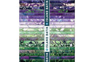 Carmon's Quilt Shop Island Batik Vintner's Treasure fabric bundle in purple and green with intricate patterns